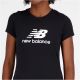13. New Balance Essentials Stacked Logo CO BK T-shirt W WT31546BK