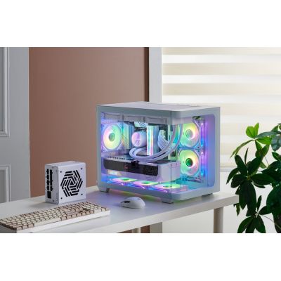 11. FSP Geh Mini S380-WA Micro-ATX/Mini-ITX case oN White retail