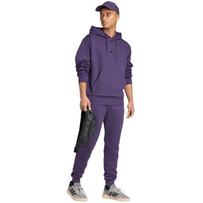 12. Men's adidas Essentials Feelcozy purple sweatshirt JX5661