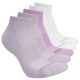 3. Skechers 5pk Unisex 1/2 Terry Qtr Crew S602095-501 Purple 35-38