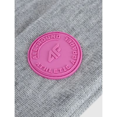 2. Girls' winter beanie hat 4F 4FJRAW25ACAPF0749-27M