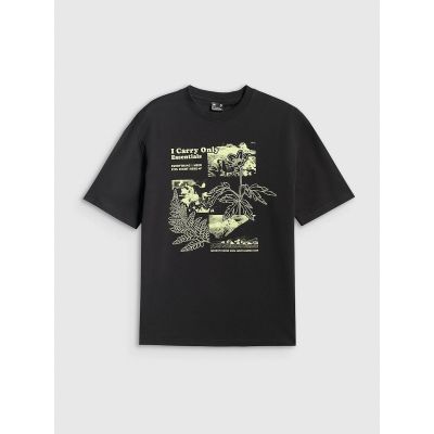 5. Women's loose T-shirt with print 4F 4FRSS26TTSHF3705-20S