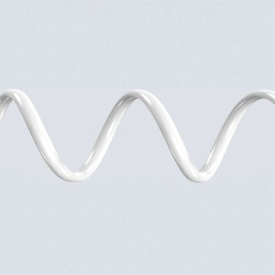 4. Dudao L25ST 5 A USB-A - USB-C Cable with Soft Silicone Braid 1 m - White