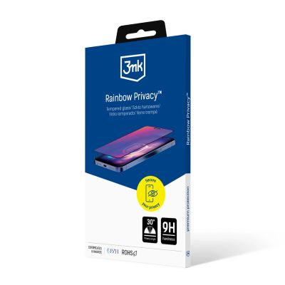 11. 3mk Rainbow Privacy Tempered Glass for Apple iPhone 16 Pro Max