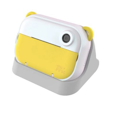 myFirst Camera Insta Wi instant camera for kids with printer and label printing, 2.4" IPS screen, dual 12 MP lens (yellow)