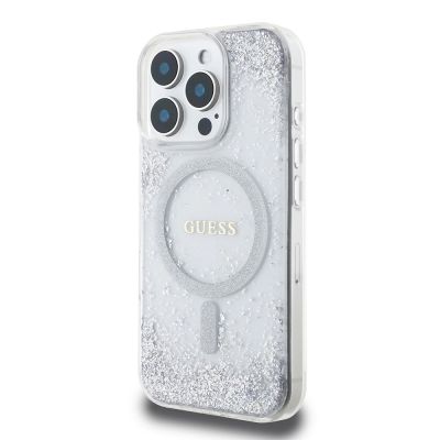 2. Guess GUHMP16XRGRGES iPhone 16 Pro Max 6.9" silver/silver hardcase Resin Gradient Glitter MagSafe