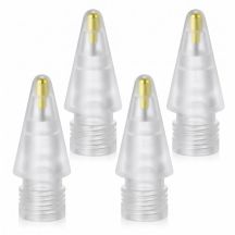 Tech-Protect Stylus Tips 4-Pack Replacement Tips for Apple Pencil - Clear