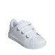 2. adidas Advantage Base 2.0 kids' shoes white IE9020