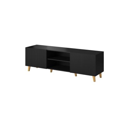 10. TV cabinet PAFOS 150x40x52 black matt