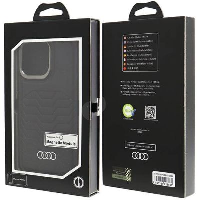 7. Audi Synthetic Leather case with MagSafe for iPhone 14 Pro Max - black
