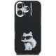 3. Karl Lagerfeld IML Aquarelle Choupette & Logo iPhone 16 Case - Black