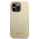 3. Guess Glitter Script Case for iPhone 14 Pro - Gold