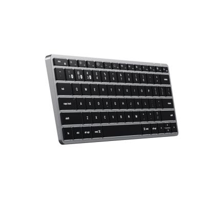 2. Satechi Slim X1 Keyboard – Bluetooth keyboard for up to three USB-C devices, US (space gray)