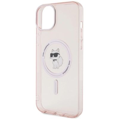 6. Karl Lagerfeld IML Choupette MagSafe case for iPhone 15 Plus - pink