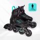 8. Meteor M 34-38 Buzzy Roller Skates Black/Pink/Mint