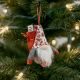 10. DECORATIVE SANTA CLAUS WITH GIFT BAG 15CM GRAY