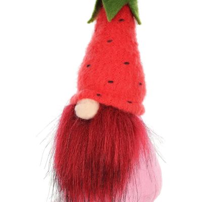 4. gnome strawberry 20cm spring decoration boy