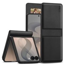 Tech-Protect Wallet Case for Samsung Galaxy Z Flip 8 - Black