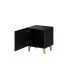 2. PAFOS bedside table 2 pcs. 45x40xH.51 black matt