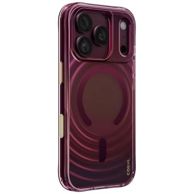 Uniq Coehl Vela Magnetic Charging Case for iPhone 18 Pro / 17 Pro - Burgundy
