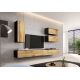 6. TV cabinet VIGO '140' 30/140/40 black/wotan oak