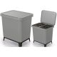 WASTE BIN SYSTEMA SORTIBOX 2IN1 SMOOTH GRAY