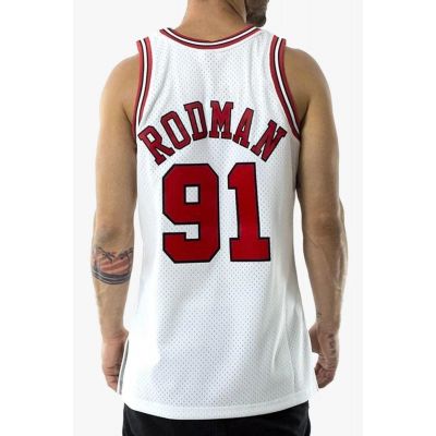 3. Mitchell & Ness Chicago Bulls NBA Swingman Jersey Bulls 97-98 Dennis Rodman M SMJYAC18079-CBUWHIT97DRDN