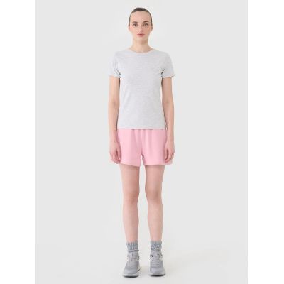 3. Slim plain women's T-shirt 4F 4FWMM00TTSHF2673-27M