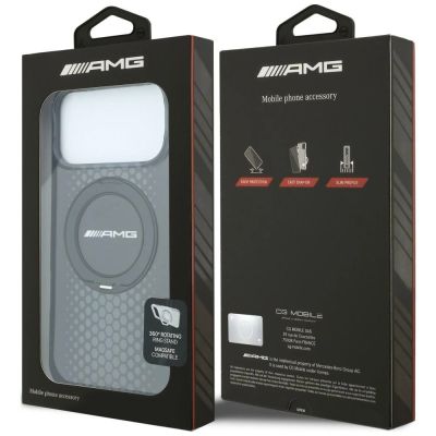 8. Mercedes AMG IML Double Layer Urban Line with Ring Stand MagSafe Case for iPhone 18 Pro Max / 17 Pro Max - Black