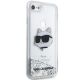 4. Karl Lagerfeld KLHCI8LNHCCS iPhone 7/8/ SE 2020/2022 silver/silver hardcase Glitter Choupette Head