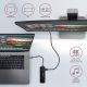 6. Axagon HMC-6GL USB 3.2 Gen 1 (3.1 Gen 1) Type-C Docking Station Black, Gray