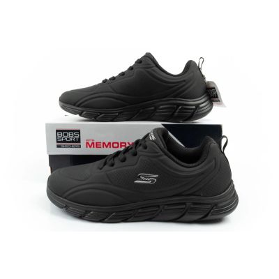 10. Skechers Bobs B Flex women's sports sneakers fashionable black