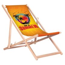 GREENBLUE CLASSIC BEECH DESK CHAIR PRINT PATTERN ENJOY THE SUMMER GB183 ENJOY THE SUMMER