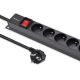 Qoltec Aluminum PDU Power Strip for RACK | 16A | 16 x FRENCH | Vertical | 1.8m