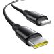 5. Baseus Circular 60W USB-A + USB-C Car Charger with Built-in Lightning + USB-C Cable 1.4m - Black