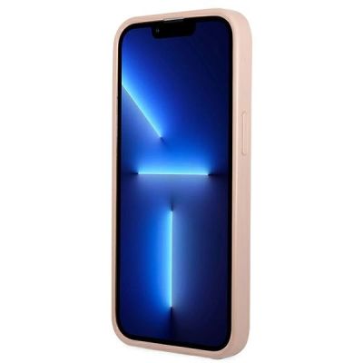 5. Guess GUHCP13MPSATPP iPhone 13 6.1 "pink / pink hardcase SaffianoTriangle Logo Cardslot