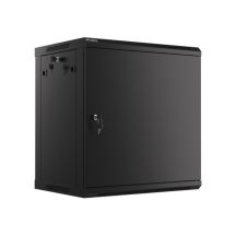 LANBERG WALL-HUNG RACK CABINET 19" 12U 600X450 METAL DOOR BLACK (FLAT PACK) WF01-6412-00B