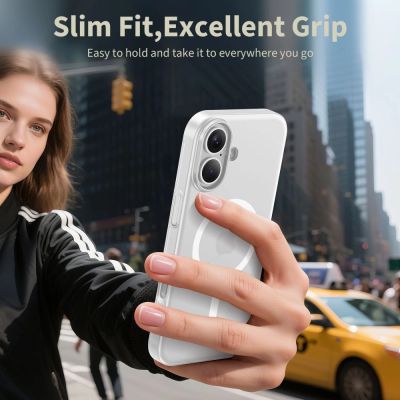 4. Tech-Protect MagSlim MagSafe case for iPhone 17 - matte white