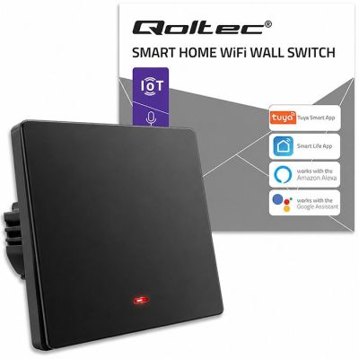 7. QOLTEC LIGHT ON/OFF SWITCH | 1-CHANNEL | WI-FI | TIMER | TUYA | BLACK