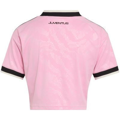 3. adidas Juventus 26/27 Away Cropped Jersey Women's Pink/Black KB8842