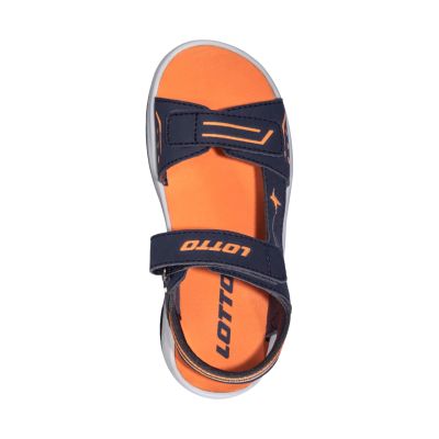 4. Lotto Estaca children's sandals navy blue and orange 2601480 5927