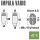 4. High Peak Impala Vario sleeping bag 165x65x38 cm 23044