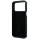 7. Karl Lagerfeld Grained Karl Head Metal MagSafe Case for iPhone 18 Pro / 17 Pro - Black