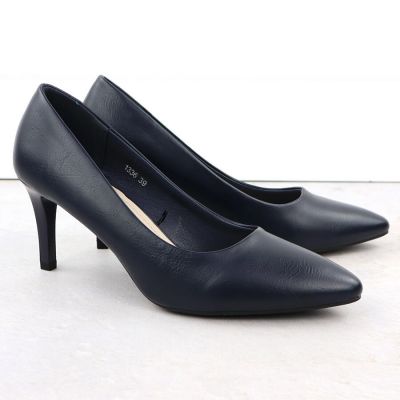 3. Sergio Leone 1336 navy blue women's pumps