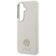 6. Guess Rhinestone Round Logo MagSafe Case for Samsung Galaxy S26 - Beige