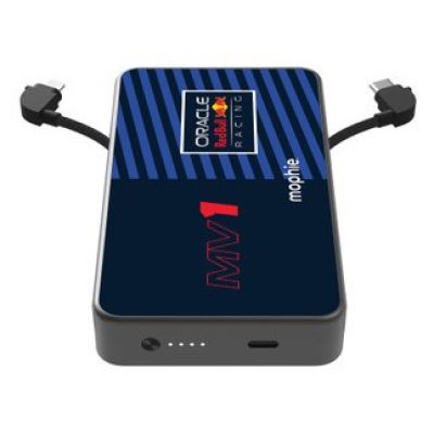 4. Mophie Powerstation Plus 10K Red Bull Racing MV1 Power Bank – 10000mAh power bank with integrated USB-C and Lightning cables (1x USB-C port)