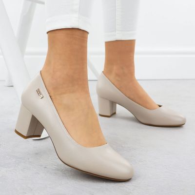 3. Nude Sergio Leone PB178 block heel pumps