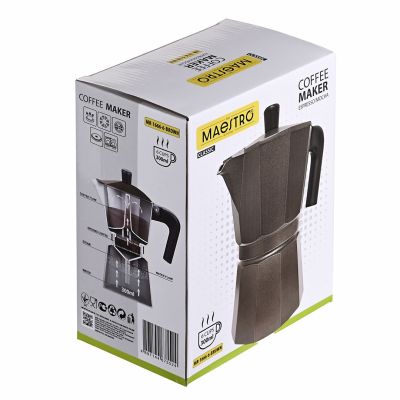 8. Aluminum coffee maker (6 cups; 300 ml) MR-1666-6-BROWN MAESTRO