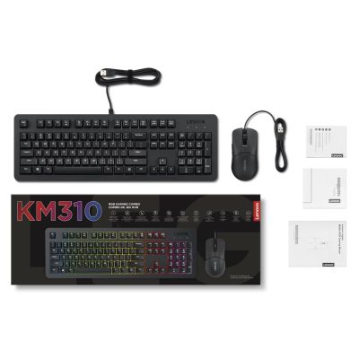 8. Lenovo Legion KM310 RGB Gaming Combo Keyboard and Mouse - US English GX31N91913
