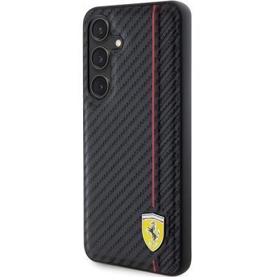 2. Ferrari Carbon Printed Line case for Samsung Galaxy S24+ - black